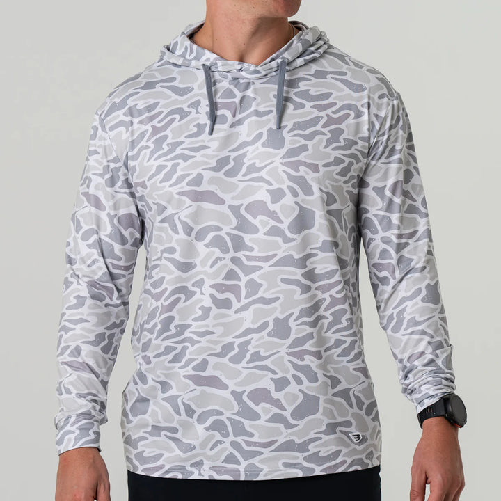 Men’s Burlebo Performance Hoodie - White Camo
