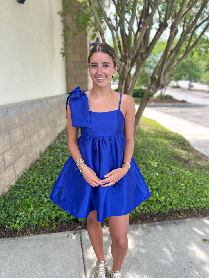 Kacey One Shoulder Bow Dress