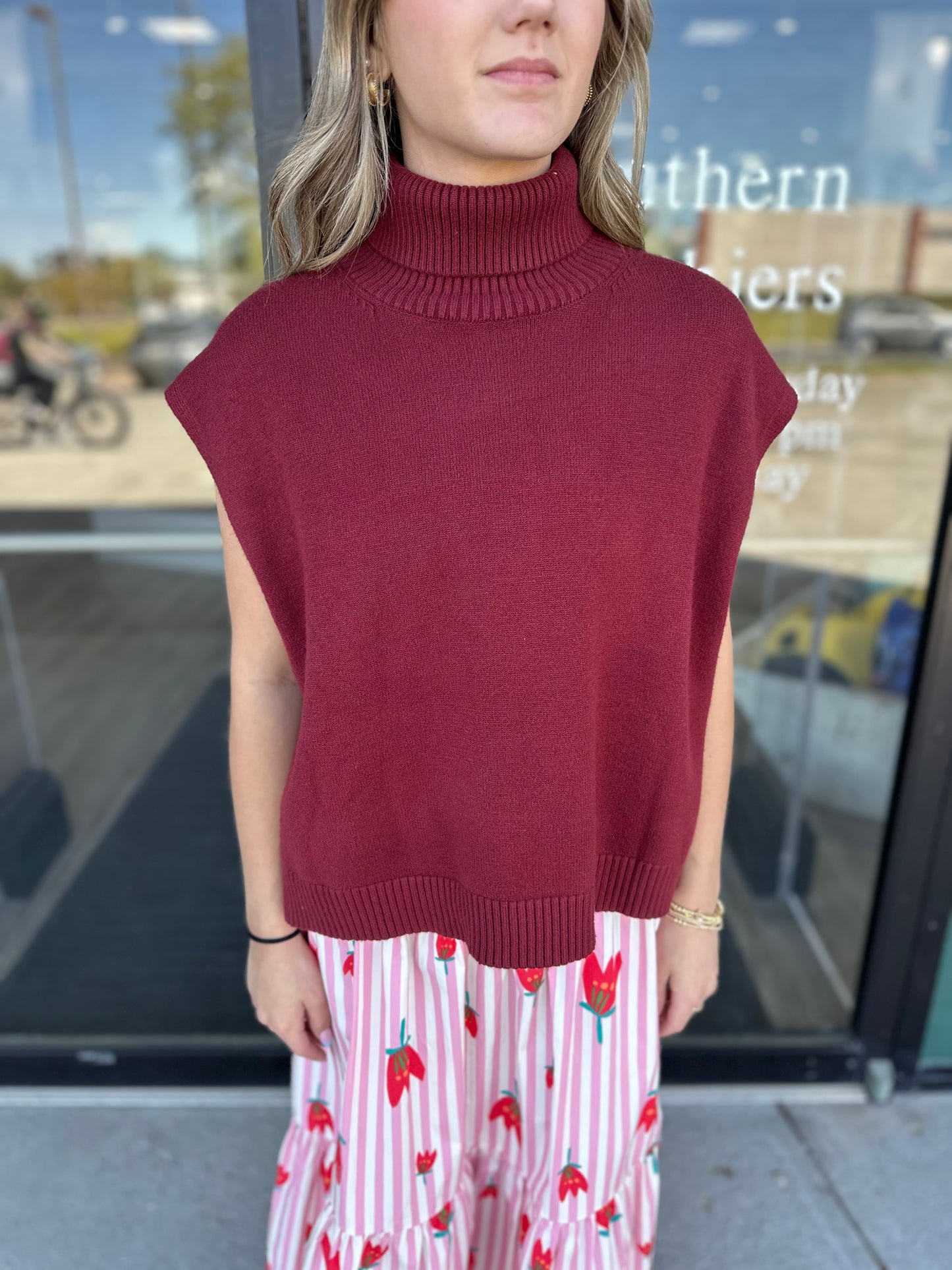 Bailey Turtleneck Hi/Lo Sweater