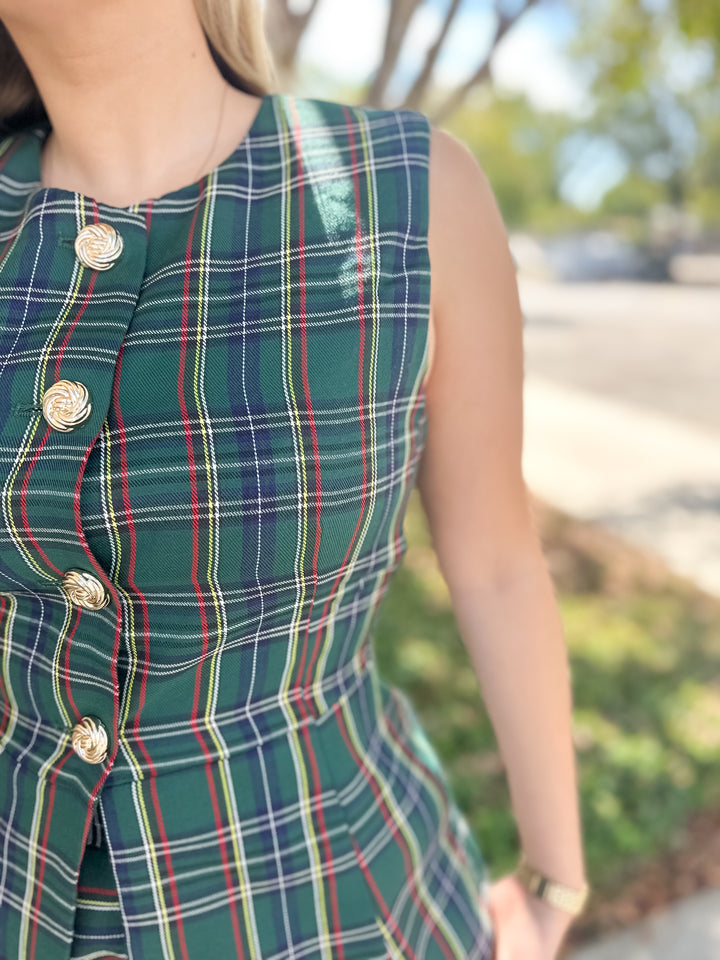 Katherine Plaid Skirt Set