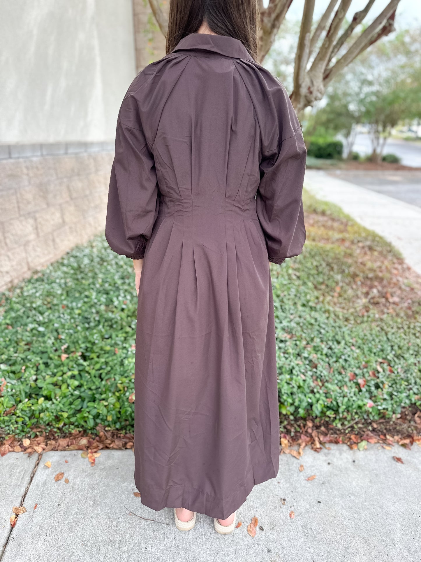 Stacy Pleated Detail Maxi