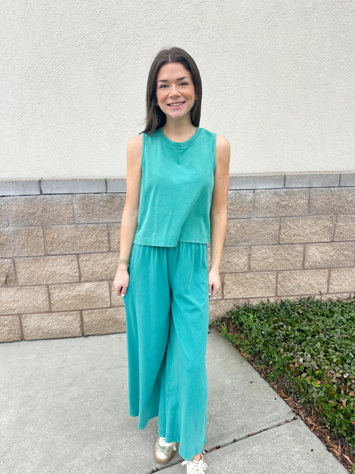 Scout Jersey Crop Flare Pant - La Palma