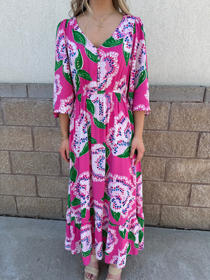 Melissa Dress - Petal Tango Pink