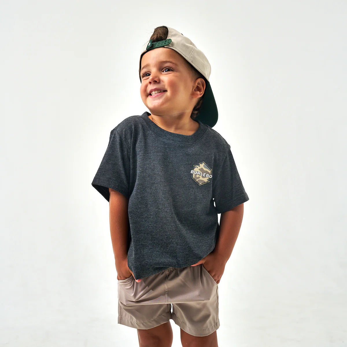 Burlebo Youth Rad Dude S/S T-Shirt - Heather Black