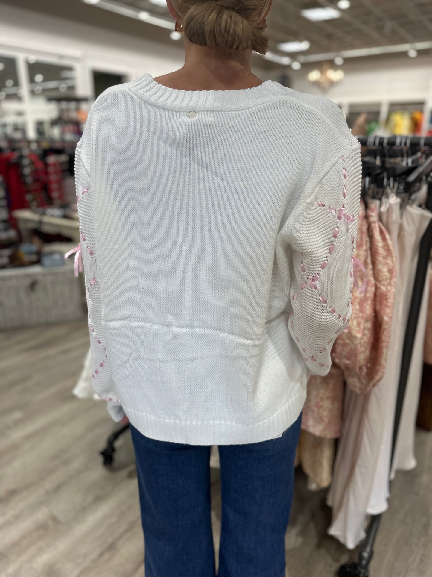 Lots Of Love Satin Sleeve Cardigan