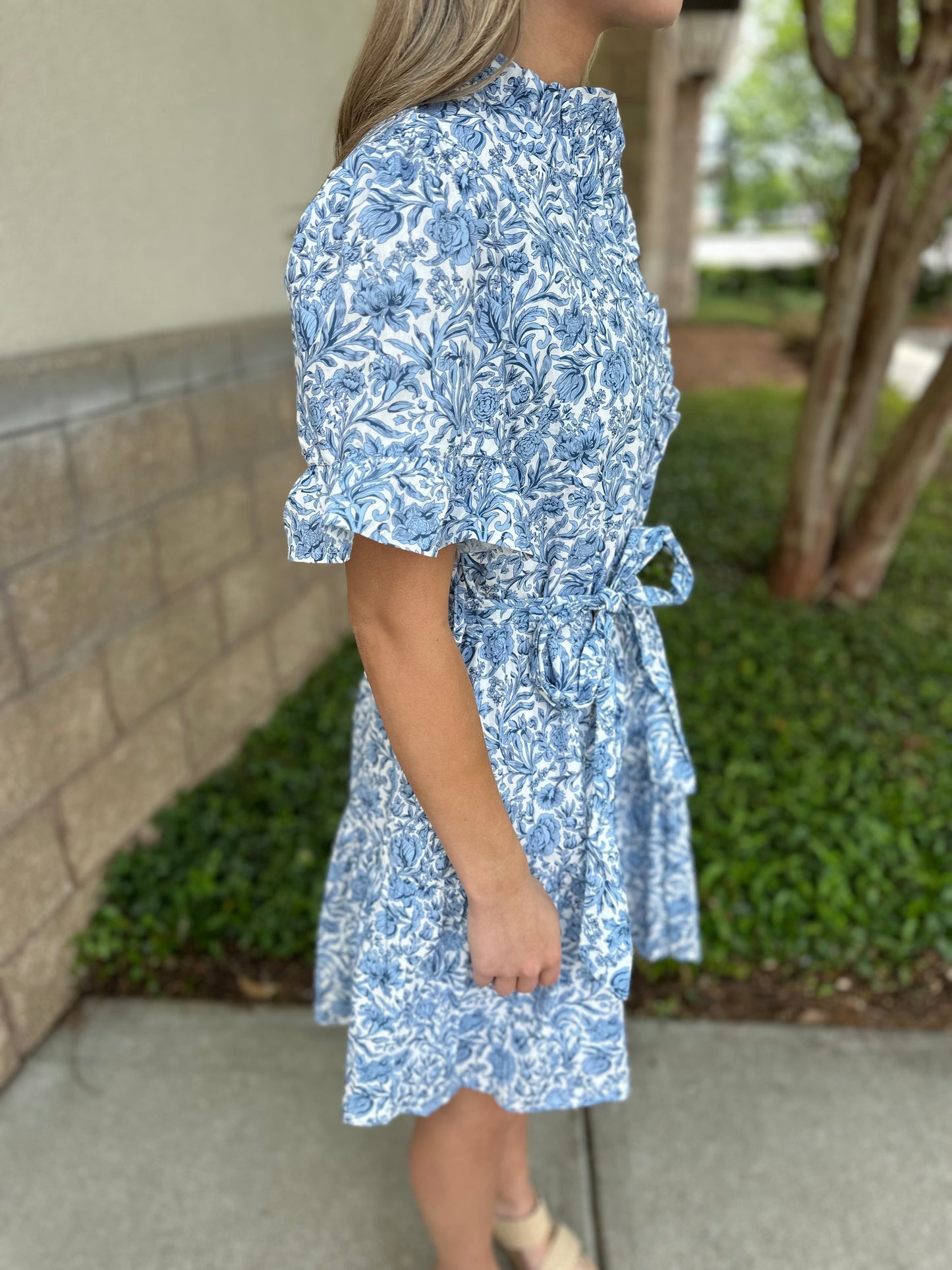 Through The Years Belted Dress
