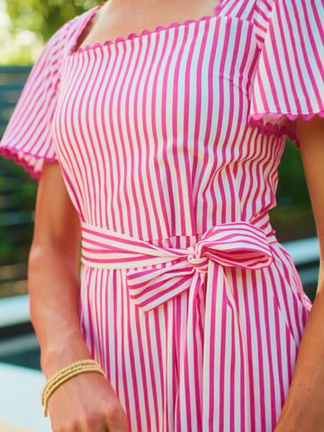 Emery Dress - Lined Up Pink