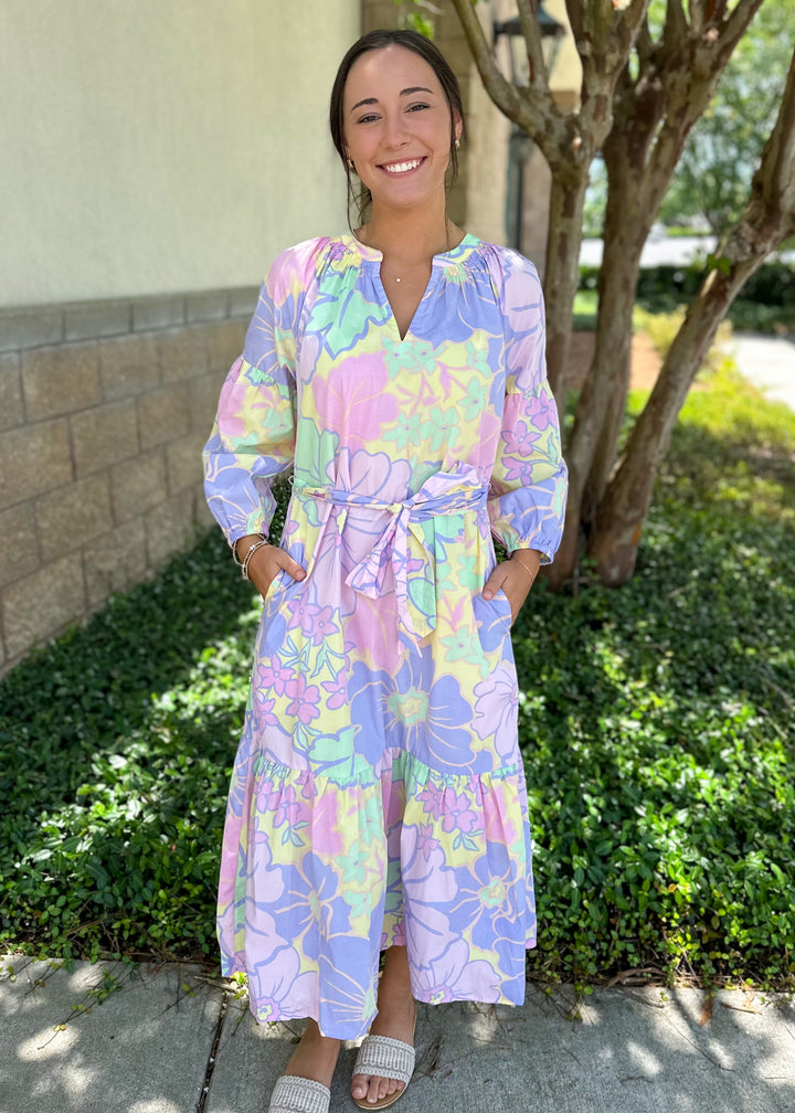 Darla Pastel Midi Dress