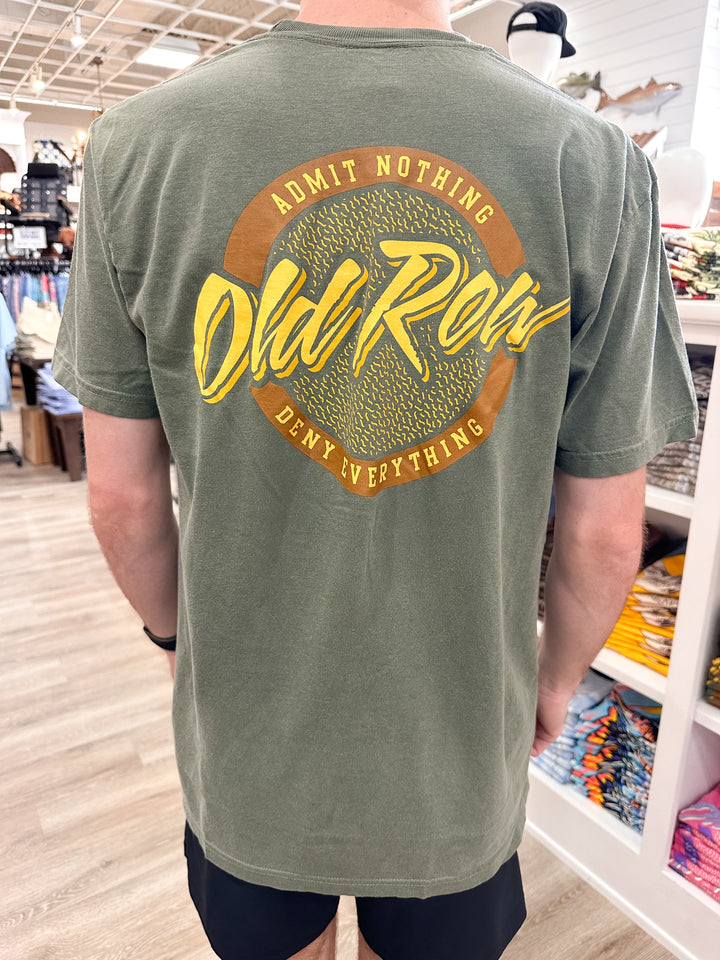 Old Row Circle Logo S/S Pocket T-Shirt - Moss