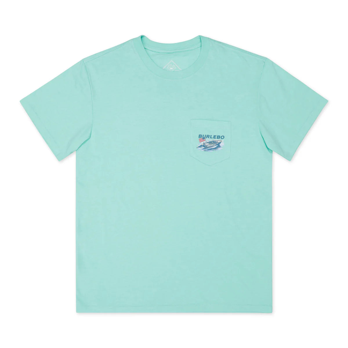 Burlebo Men’s Lake Weekend S/S Pocket T-Shirt - Island Reef