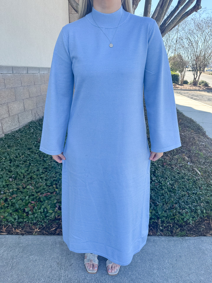 Pamela Sweater Dress - Blue