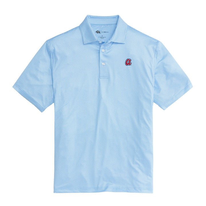 Onward Reserve Atlanta Braves Cooperstown Scope Printed Polo - Sky