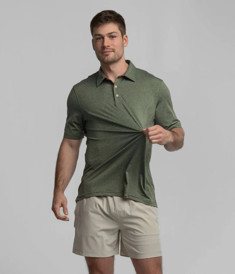 SSCO Men’s Grayson Heather Polo - Thyme