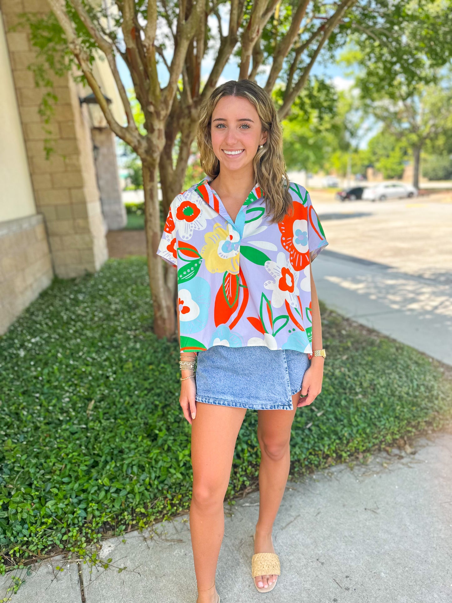 Helen Signature Collar Top