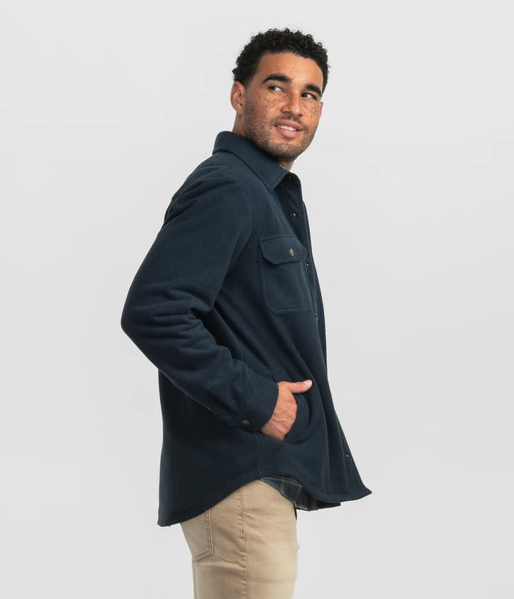 SSCO Men’s Stretch Twill Shacket - Eclipse