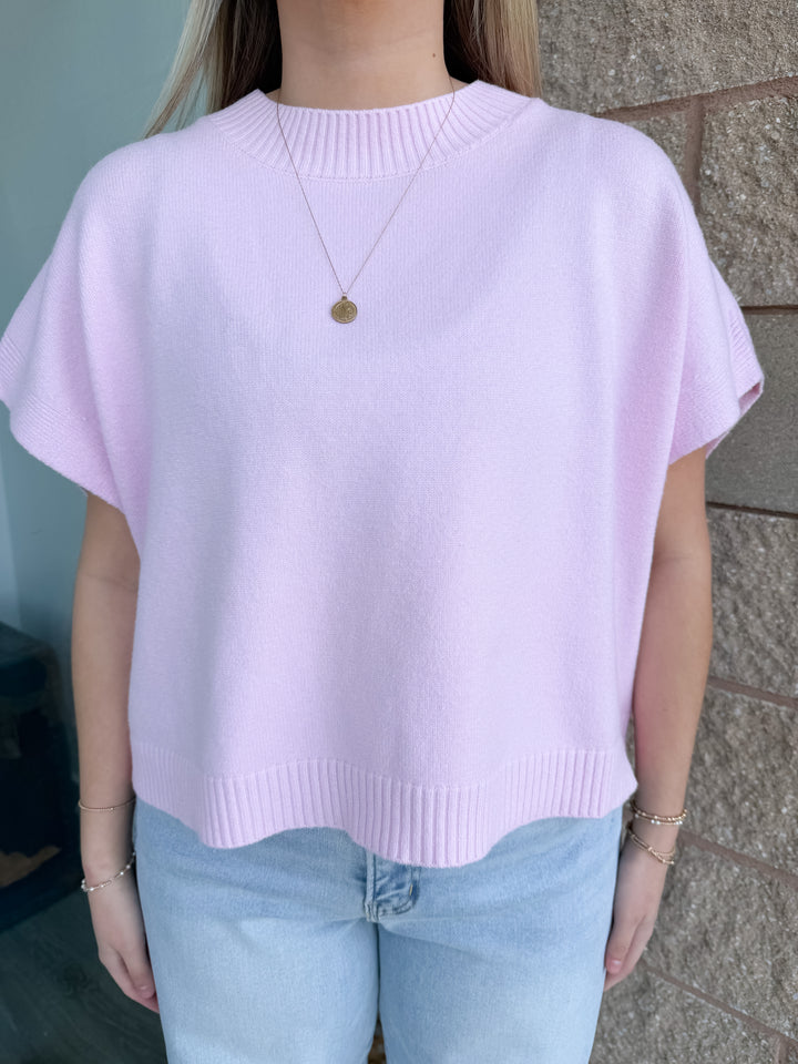 Miranda Sweater Top - Pink