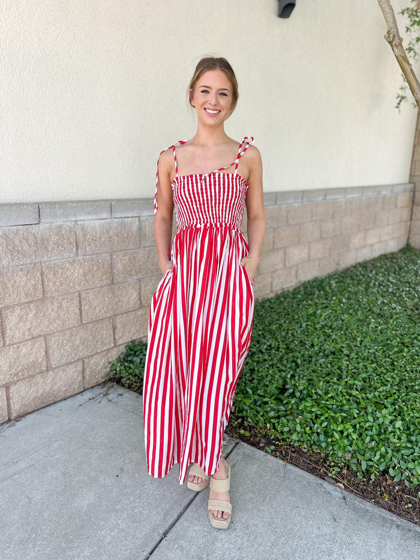 Serena Striped Maxi Dress
