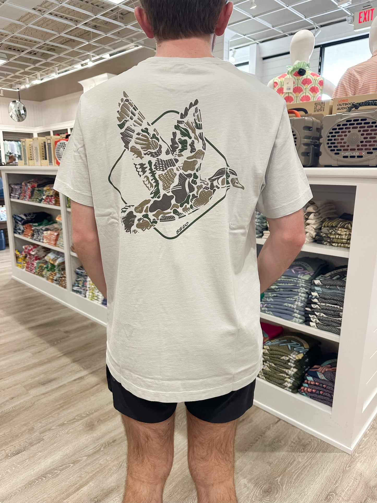 SSCO Men’s Camo Flight S/S Pocket T-Shirt - Oyster