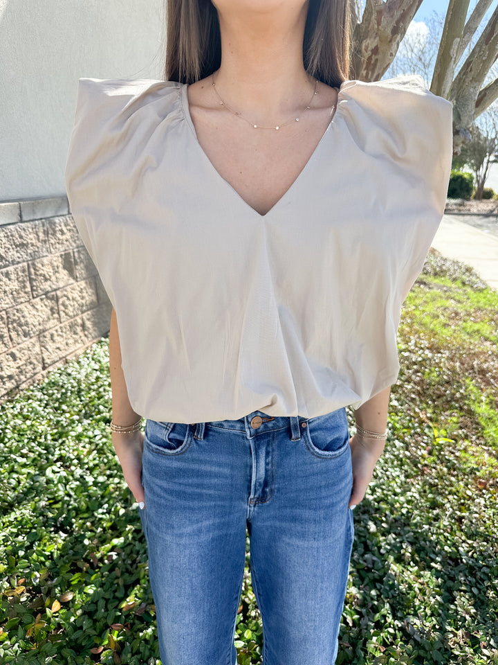 Francis Bubble Top - Khaki