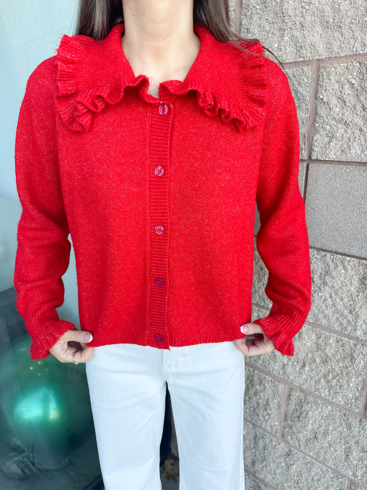 Ruffled Up Cardigan