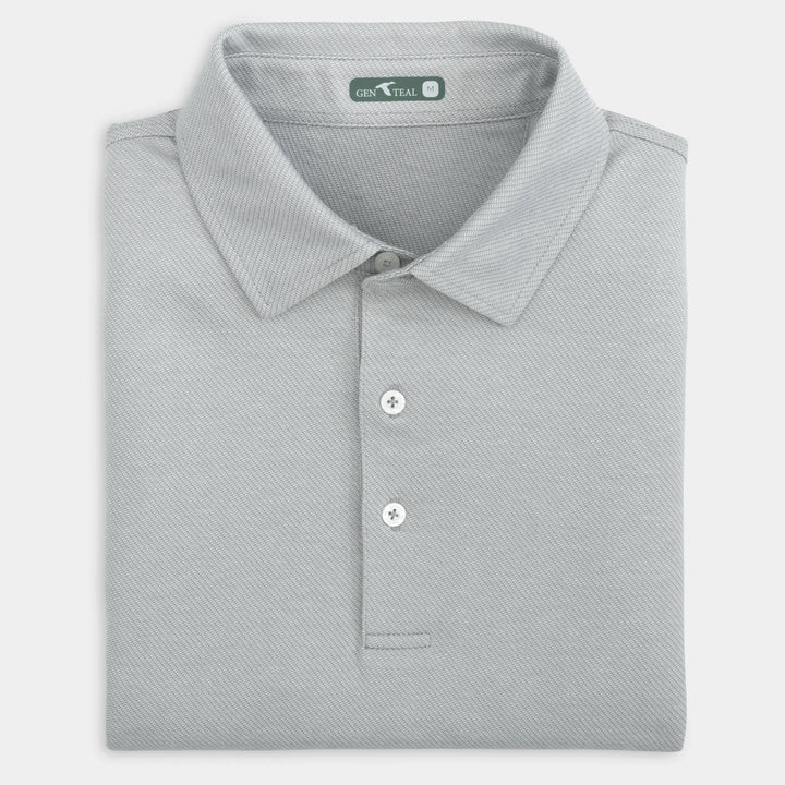 Genteal Spring ‘25 Scales Textured Polo - Silverback