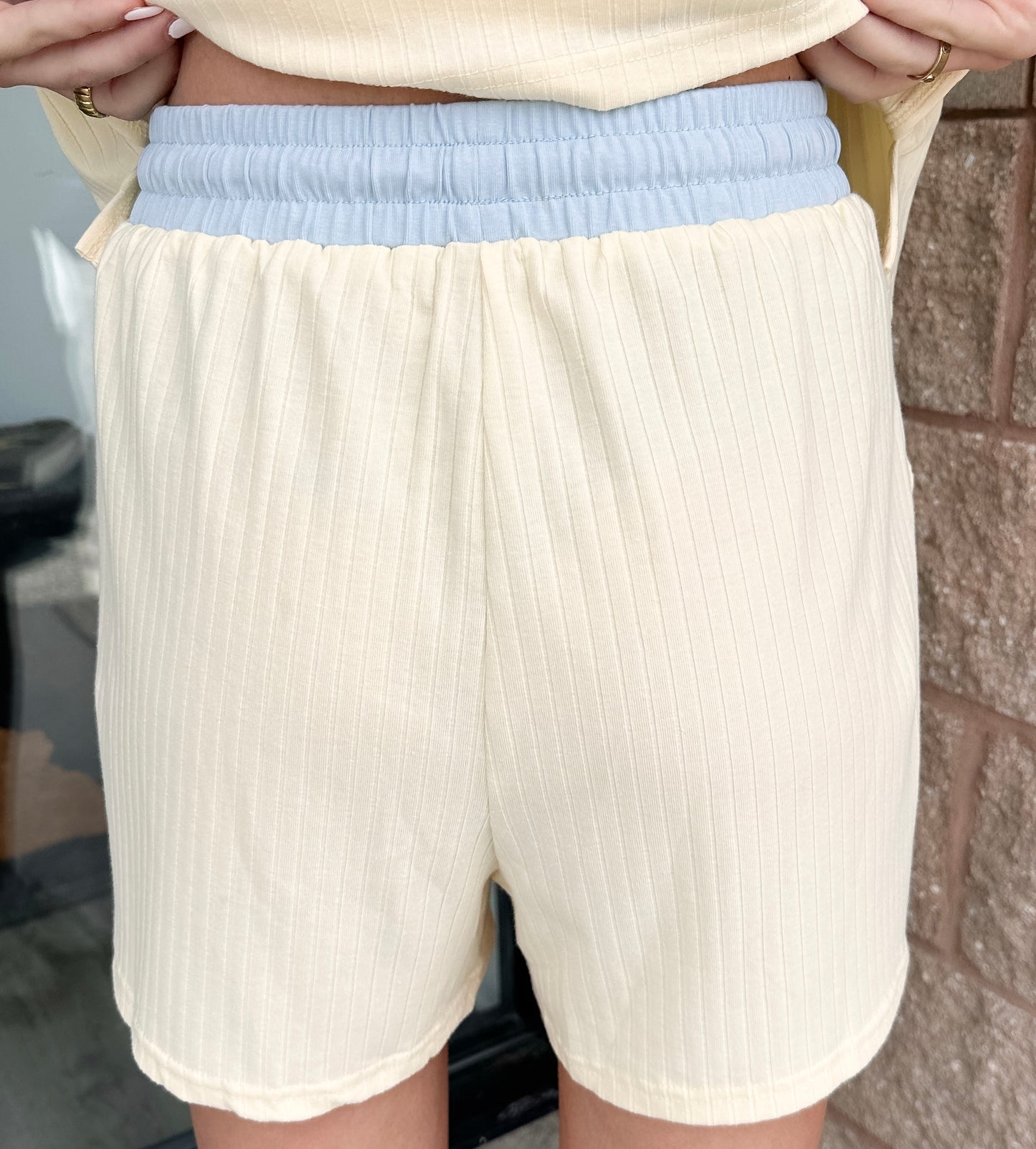 Esther Ribbed Set - Yellow