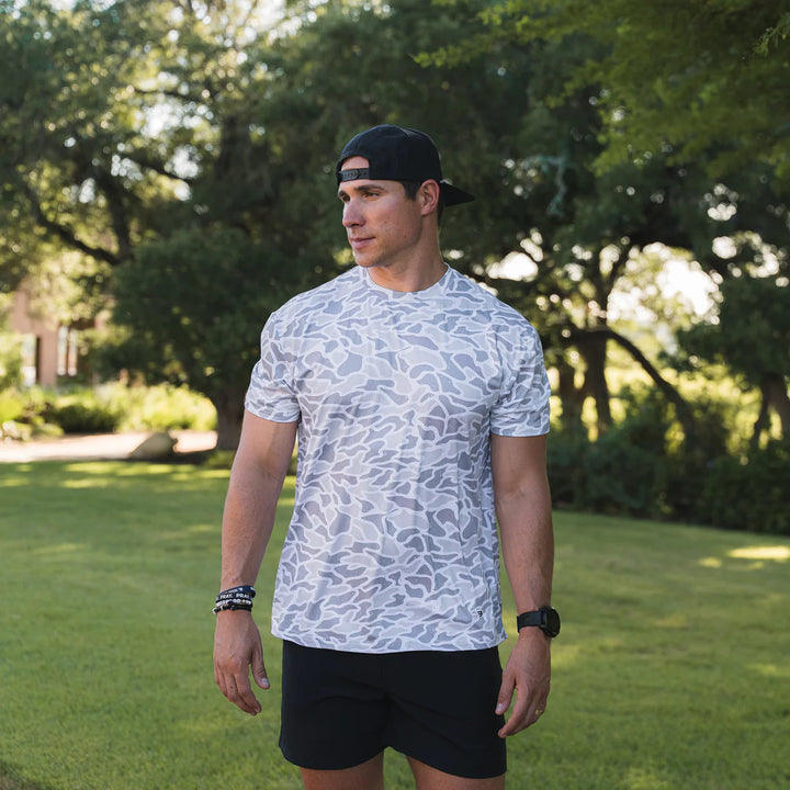 Burlebo Men’s Go To Tee - White Camo