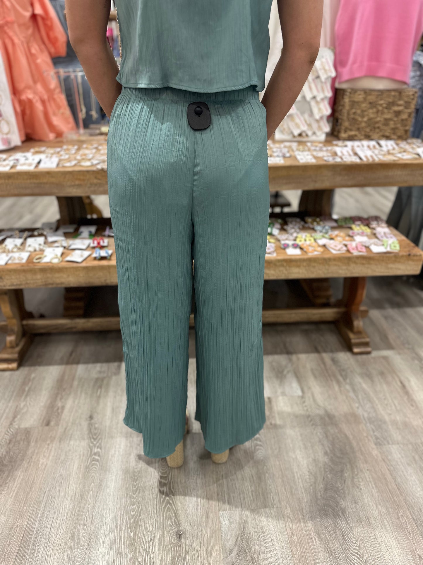 Sunset Satin Crinkle Pant