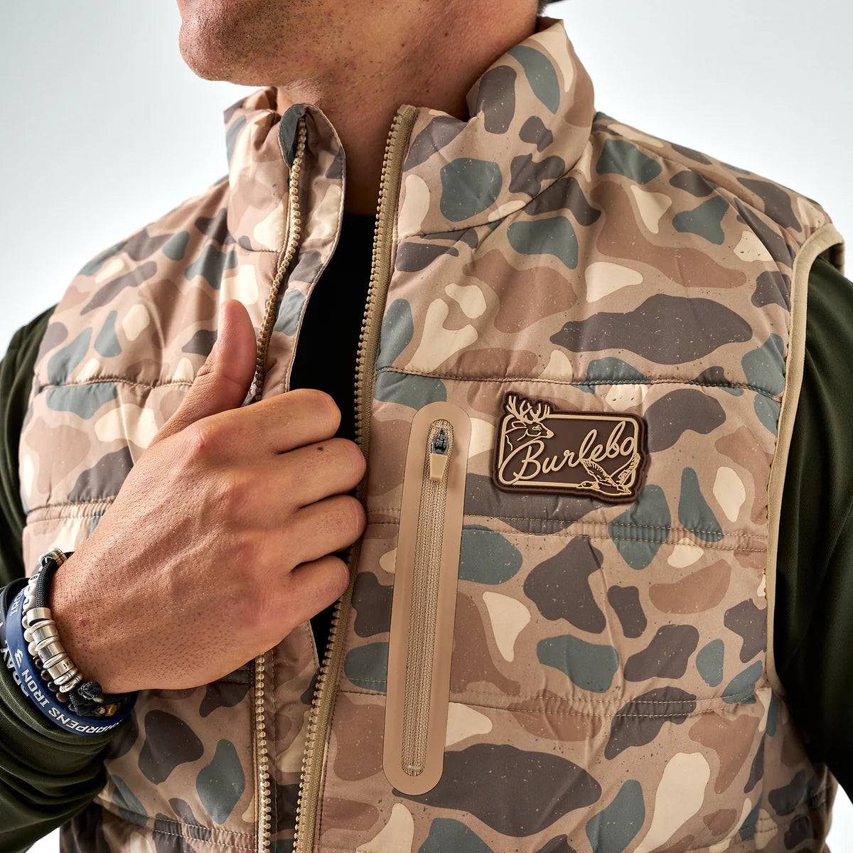 Burlebo Puffer Vest - Pintail Camo