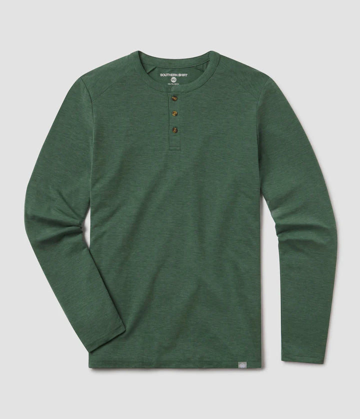 SSCO Men’s Max Comfort L/S Henley - Mallard