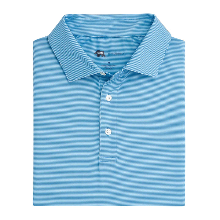 Onward Reserve Hairline Stripe Performance Polo - Riviera