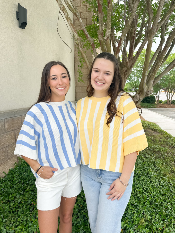 Seaside Stripe Knit Top
