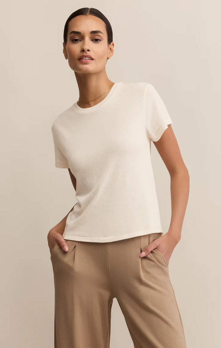 Tourist Knit Tee - Crystal