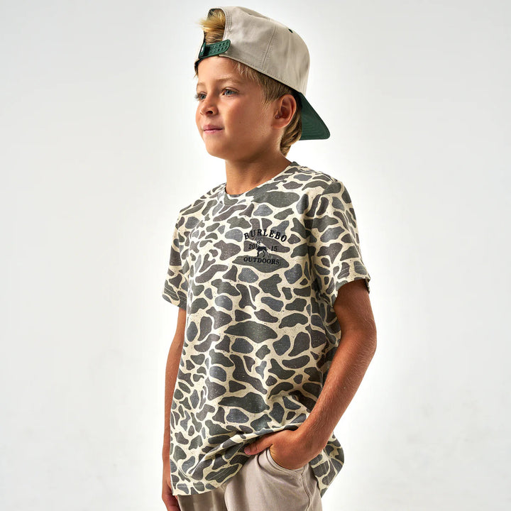 Burlebo Youth Classic Deer Camo Embroidered S/S T-Shirt