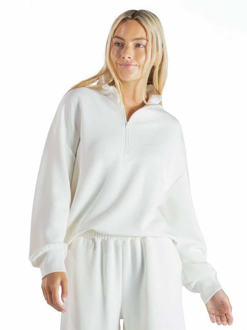Rae Scalloped Pullover - Pearl
