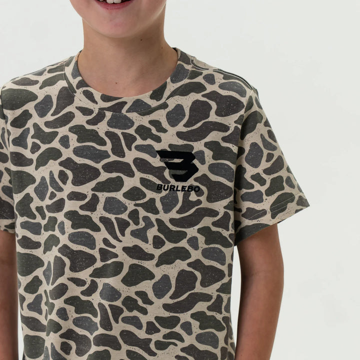Burlebo Youth Classic Deer Camo S/S Tee - Flying B