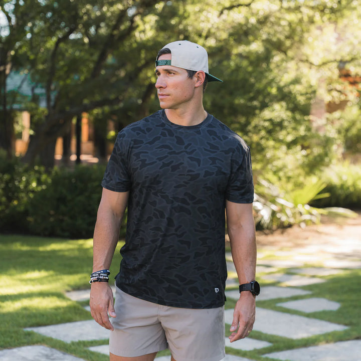 Burlebo Men’s Go To Tee - Black Camo