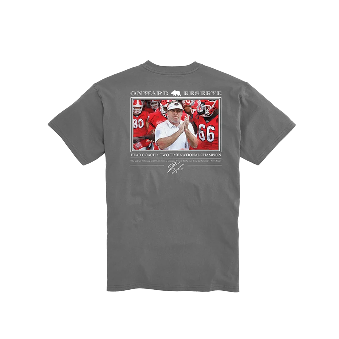Onward Reserve UGA Youth Kirby Smart S/S T-Shirt - Granite