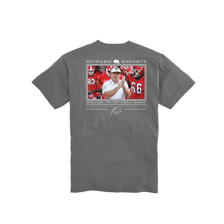 Onward Reserve UGA Youth Kirby Smart S/S T-Shirt - Granite