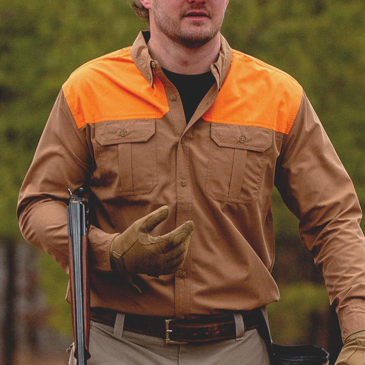 TSG F25 Airetex Rise Sport Shirt - Whiskey/Field Orange