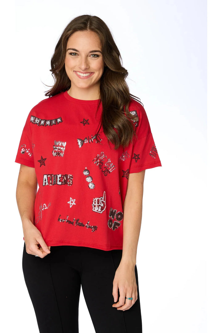 UGA Sequin Spirit Tee