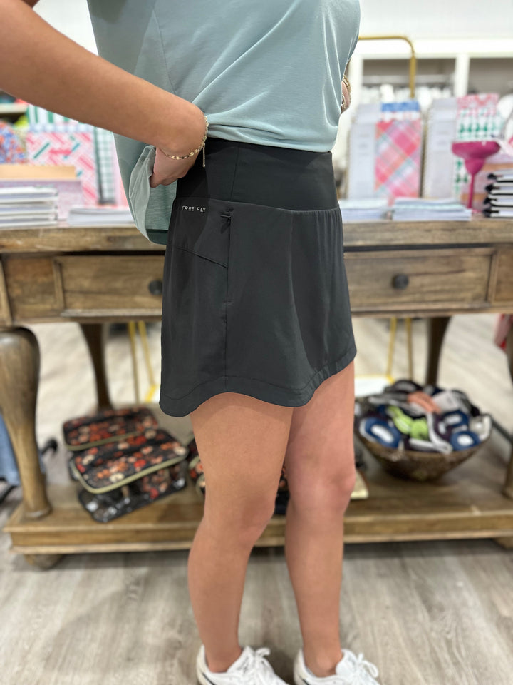 Free Fly Women’s Bamboo-Lined Active Breeze Skort - Black