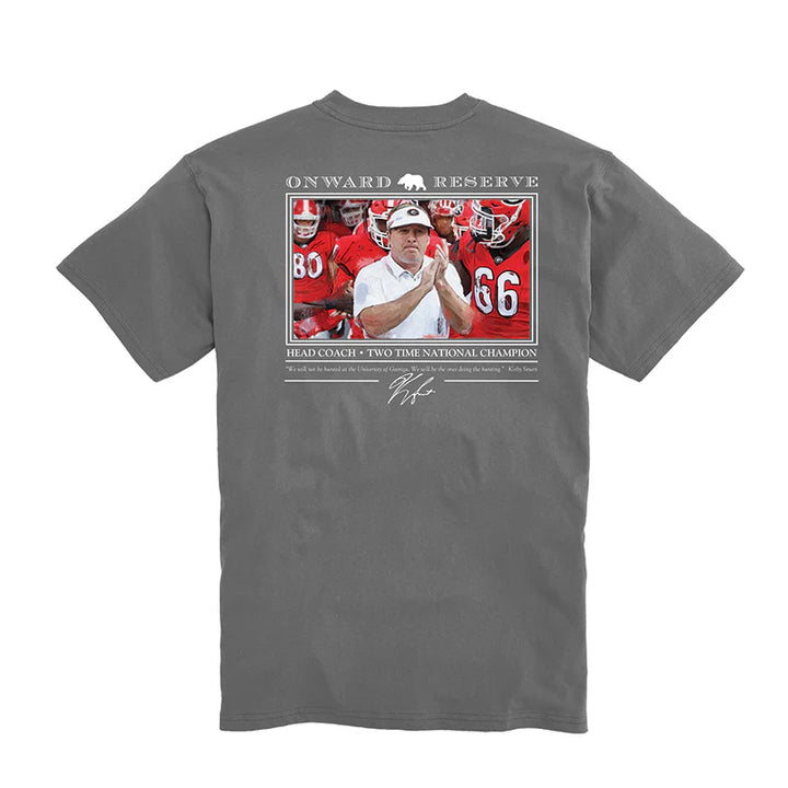 Onward Reserve UGA Kirby Smart S/S Pocket T-Shirt - Granite