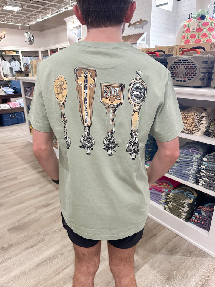 SSCO Men’s Pour Decisions S/S Pocket T-Shirt - Iceberg Green