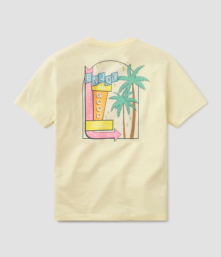 SSCO Women’s Enjoy The Good Life S/S Pocket T-Shirt - Canary
