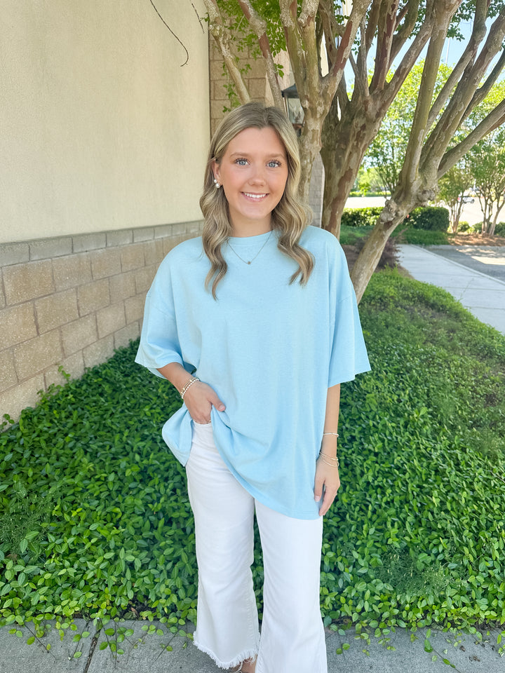 Hana Basic Tee - Blue