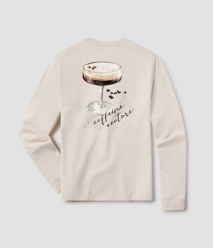 SSCO Women’s Caffeine Couture L/S Pocket T-Shirt - Moonlight