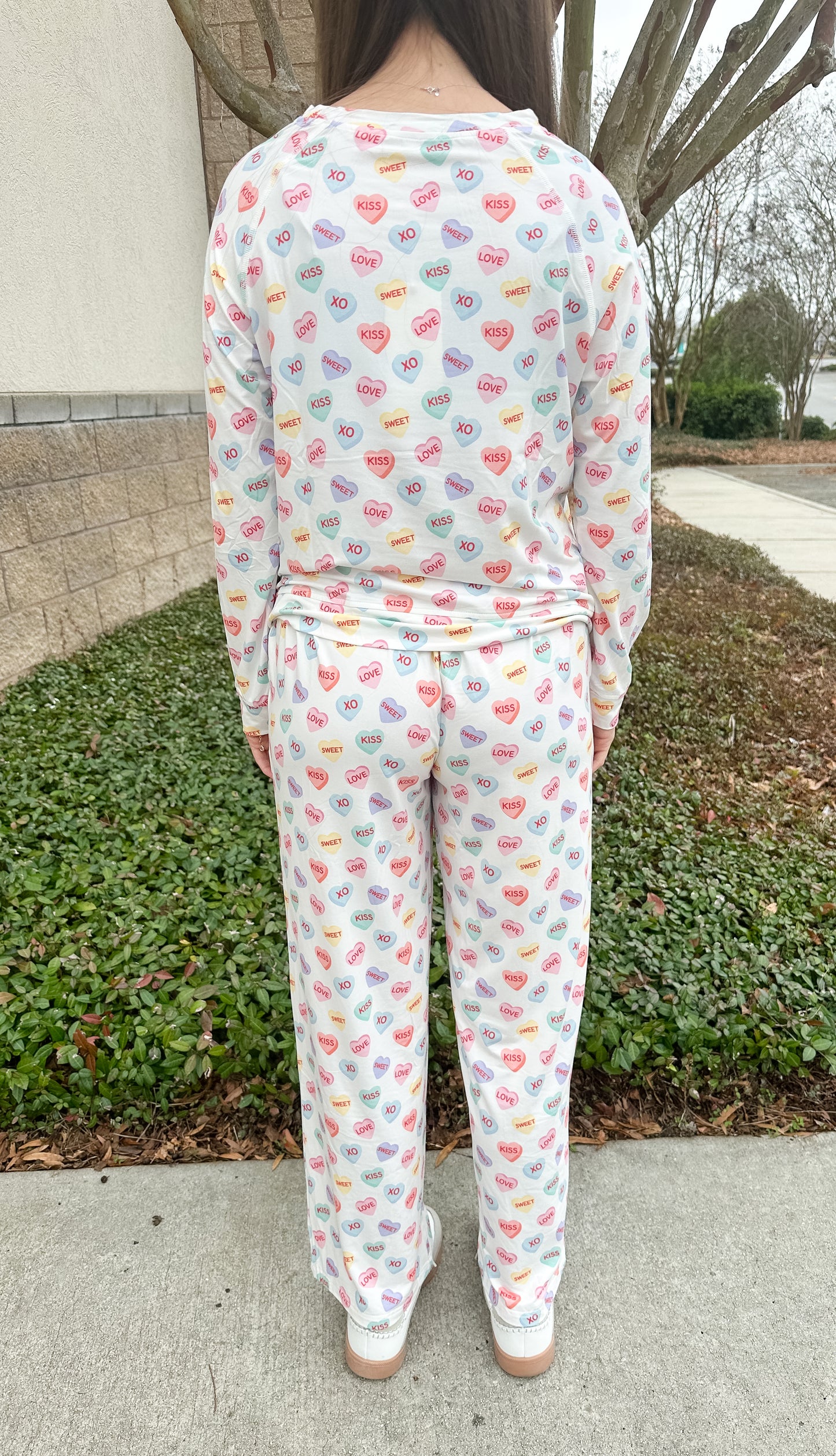 MS Annie PJ Pant Set - Candy Hearts