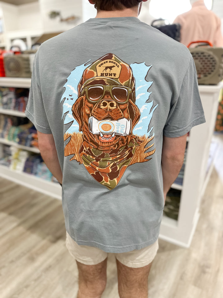 Old Row GBC Retro Can Camo S/S Pocket T-Shirt - Granite