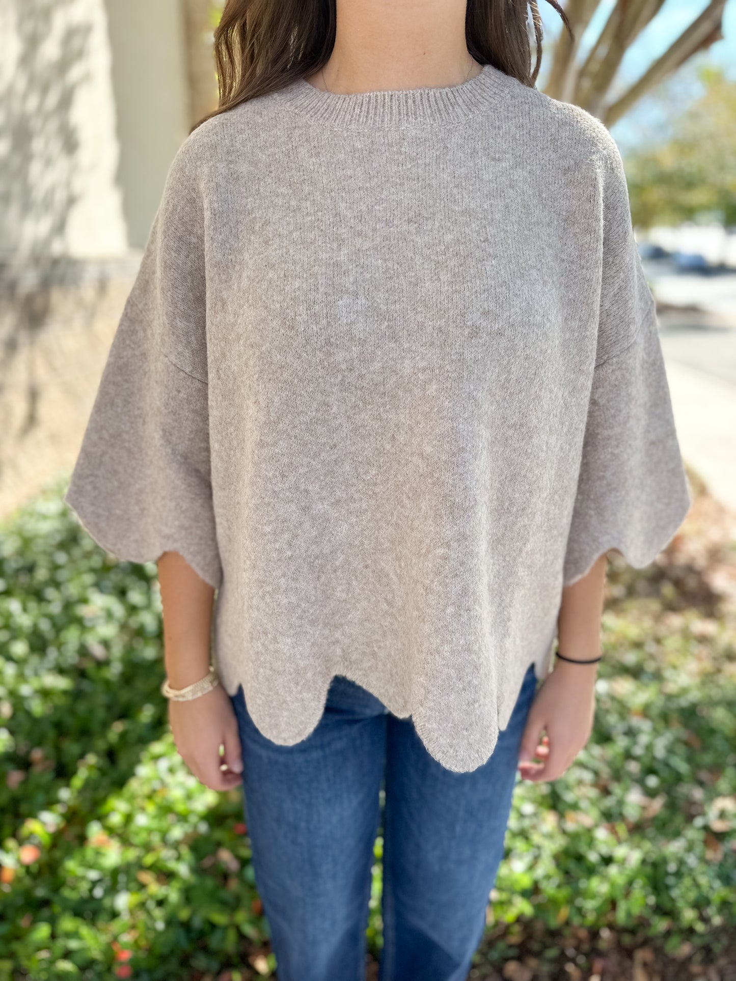 Mason Scalloped Sweater
